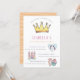 Convites Princesa Unicorn & Castle Fairytale Festa de anive (Frente/Verso In Situ)