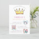 Convites Princesa Unicorn & Castle Fairytale Festa de anive (Em pé/Frente)