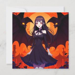 CONVITES PRINCESA VAMPIRE DOS MORCEGOS - GÓTICO