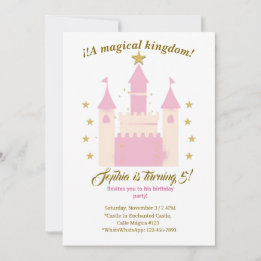 Convites Princess and Castle Birthday Invitation | "Childre