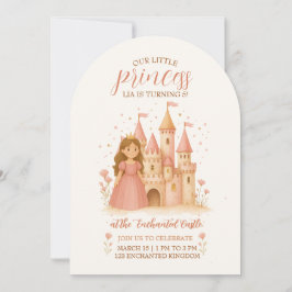 Convites Princess Castle Birthday Invitation