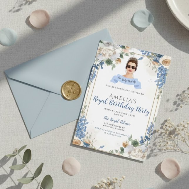 Convites Princess Diaries 30th Birthday milenial Invitation (Criador carregado)