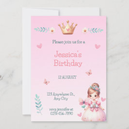 Convites Princess Fairytale Birthday Party Invitation