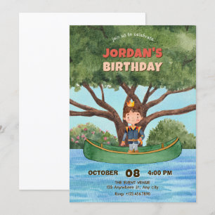 Convites Príncipe de aquarela