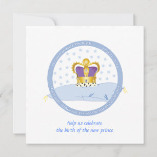 Convites Príncipe George, Travesseiro de Cambridge e Coroa