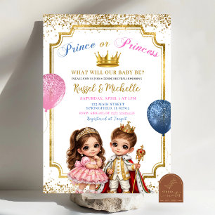 Convites Príncipe ou Princesa Mexicano Espanhol Revelação d