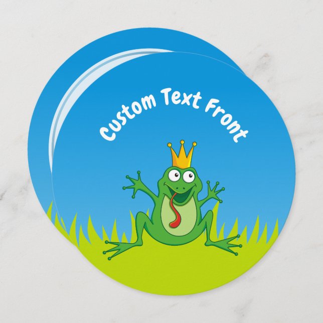 Convites Príncipe Sapo (Frente/Verso)