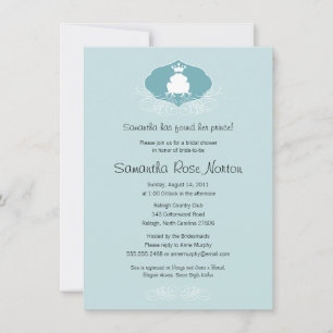 Convites Príncipe Sapo Themed Chá de panela