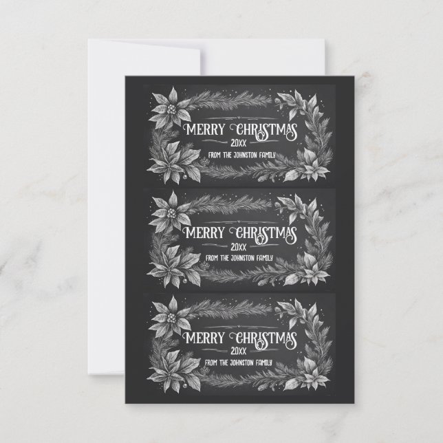 Convites Printable Christmas Gift Labels (Frente)