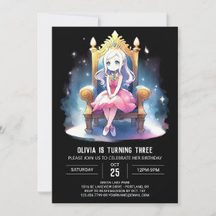 Convites Printable Fantasy Princess Birthday
