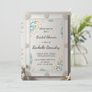 Convites Printable Invitation Template for Bridal shower