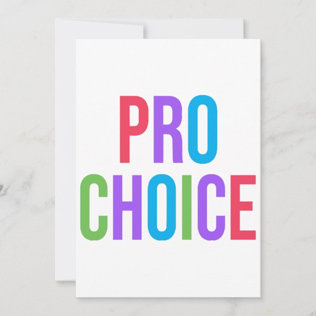 Convites Pro-Choice Roe contra Direitos Feministas Wade (Frente)