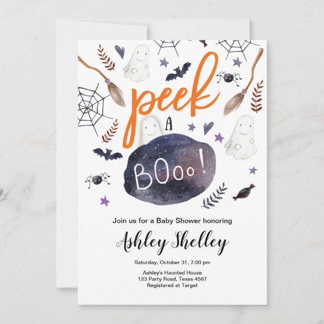 Convites Procure um Chá de fraldas neutro para o Dia das Br (Frente)