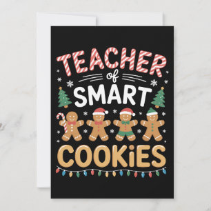 Convites Professor de Biscoitos Inteligentes de Natal de Ge