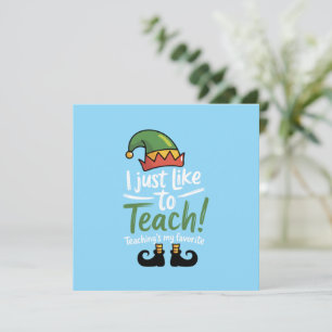 Convites Professor Engraçado Natal Ensino é Meu Favorito