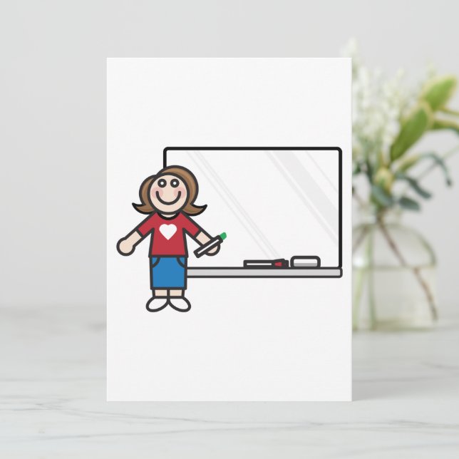 Convites Professor na Sala de Quadro Branco (Em pé/Frente)