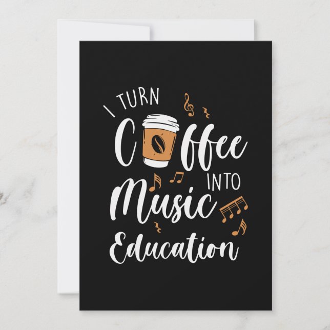 Convites Professor Presente Eu Transformo Café Em Educação  (Frente)