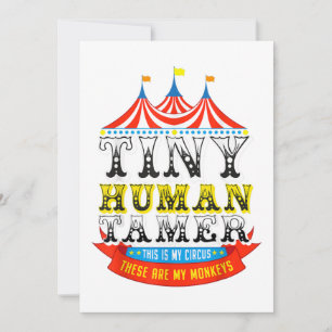 Convites Professor Tiny Human Tamer Este Meu Circo Meus Mac