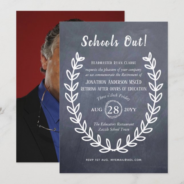 Convites Professora Adquirida Professora Educadora (Frente/Verso)