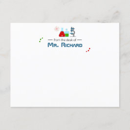 Convites Professora de Ciências Cientista - Stationery