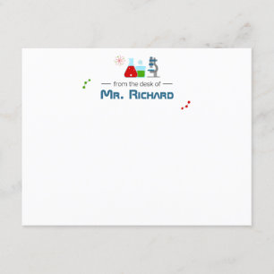 Convites Professora de Ciências Cientista - Stationery
