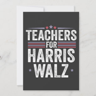 Convites Professores da Eleição de Harris Walz 2024 Kamala