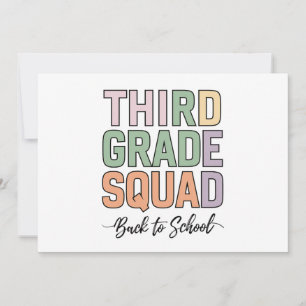 Convites Professores da Turma da Terceira Série Crianças da