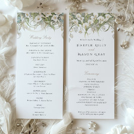 Convites Programa Casamento Calla Lily Pastel Colors