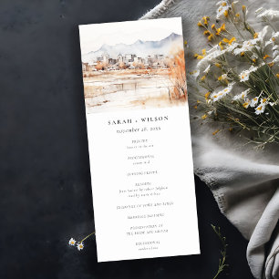 Convites Programa Casamento de Aquarelas de Salt Lake City 