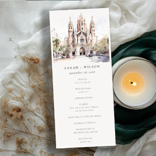 Convites Programa Catedral de Casamento de Espanhas de Barc