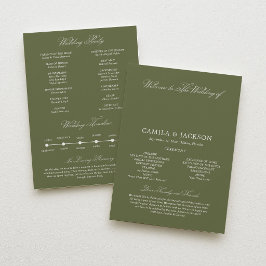 Convites Programa de Apartamento de Casamento Pear Green
