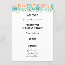 Programa de Aposentadoria Floral Verde e Peach