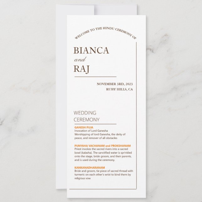 CONVITES PROGRAMA DE CASAMENTO (Frente)