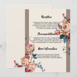 Convites programa de casamento amado