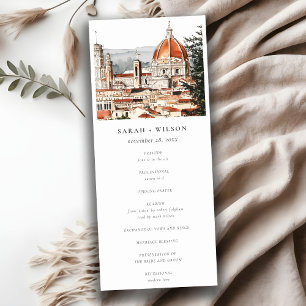 Convites Programa de Casamento da Catedral de Florença de C