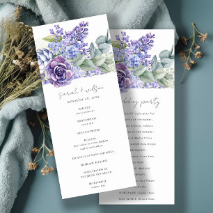 Convites Programa de Casamento da Fauna Eucalyptus Suculent