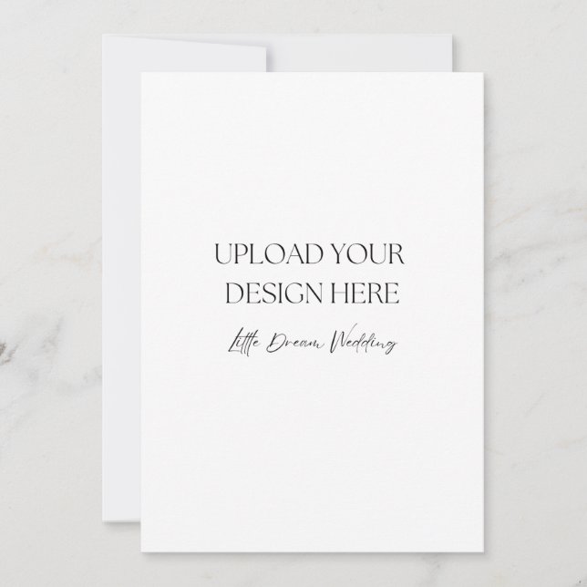 Convites Programa de Casamento de 5 x 7 polegadas, Duplo La (Frente)