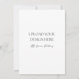 Convites Programa de Casamento de 5 x 7 polegadas, Duplo La