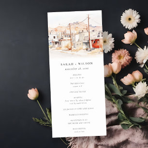 Convites Programa de Casamento de Capas da Cidade de Chic E