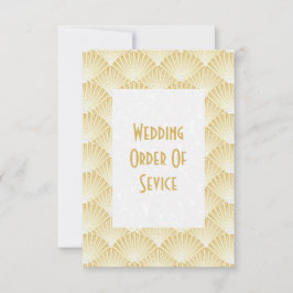 Convites Programa de Casamento de Designs de Arte Colorida