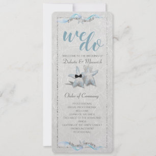 Convites Programa de Casamento de Estrela-do-Mar