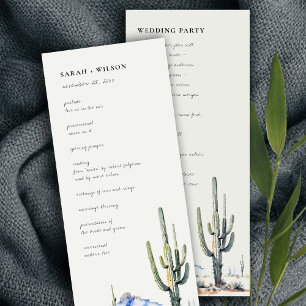 Convites Programa de Casamento de Paisagem do Deserto do Ca