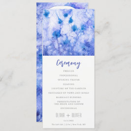 Convites Programa de Casamento do Jardim Azul de inverno