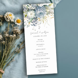 Convites Programa de Casamento Floral Suculente Suculente V