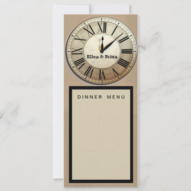 Convites programa de casamento personalizado de Ano Novo (Frente)