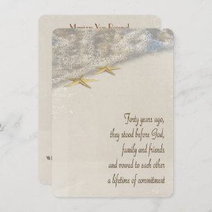 Convites Programa de Casamento Renovável de Vinhas do 40º a