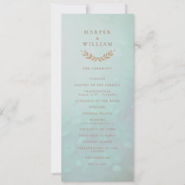 Convites Programa de cerimônia floral do Sofa