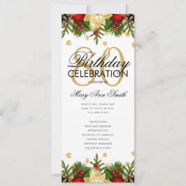 Convites Programa de Festa de aniversário de 80 de Férias D