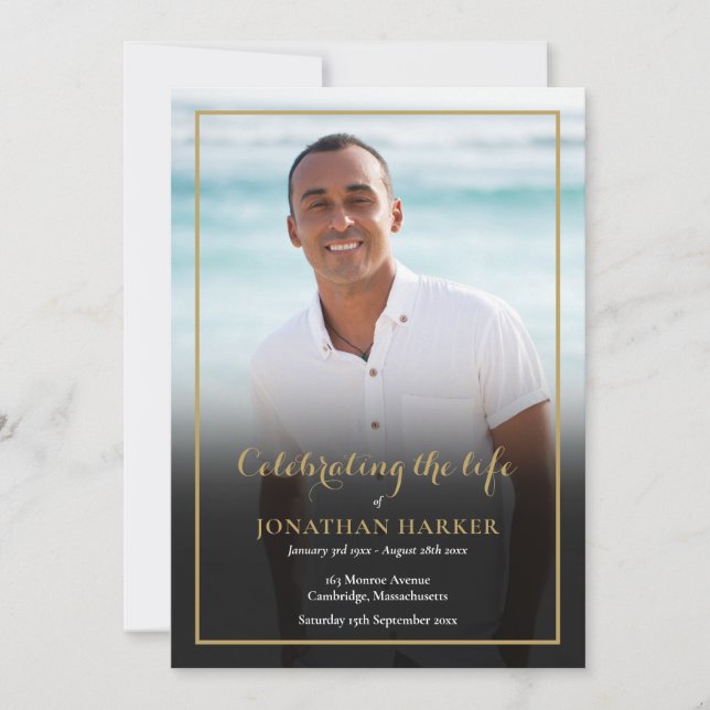 Convites Programa de Fotografia do Memorial do Funeral (Frente)