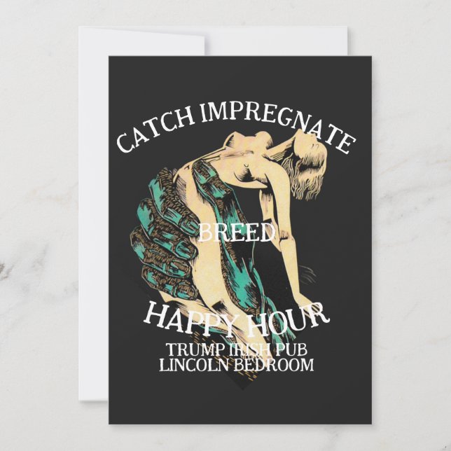 Convites Programa de Reprodução de Mulheres Submissas de Tr (Frente)